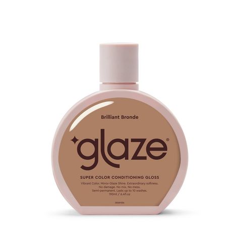 NEW at Target! Glaze's one step, conditioning gloss formula is enriched with super nourishing Babassu oil, formulated without harsh chemicals and packed with repairing conditioners for salon-worthy shine, naturally enhanced color and silky softness on both virgin and color treated hair, in just 10 minutes. BRILLIANT BRONDE is our dark blonde formula, designed for hair that sits somewhere between blonde and brunette ('cause why should you have to choose?). SuperGloss acts like a tinted moisturize Oatmeal Hair Color, Hair Gloss Brunette, Dark Blonde Formula, Brunette Hair Gloss, Soft Hair Products, Brown Hair Gloss, John Frieda Brilliant Brunette, Hair Glaze, Medium Brunette Hair