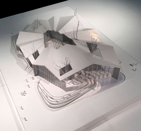 Folding Architecture, Architecture Design Presentation, Khon Kaen, Modern Architecture Interior, Concept Models Architecture, Architecture Concept Diagram, Architectural Model, Architecture Design Sketch, Roof Architecture