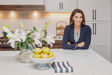 <em>Love It or List It</em>'s Hilary Farr to Star in New Solo HGTV Series, <em>Tough Love</em> — See a Sneak Peek! Tough Love With Hilary Farr, Hilary Farr, Love It Or List It, Hgtv Designers, Cabinets With Glass Doors, Hgtv Shows, Hgtv Star, Traditional Cabinets, Design Your Kitchen