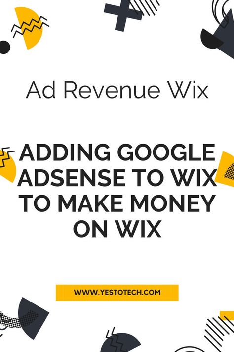 Ad Revenue Wix: Adding Google Adsense To Wix To Make Money On Wix Wix Blogging Tips, Wix Blog, Youtube Ads, Facebook Pixel, Web Analytics, Side Income, Social Media Marketing Tools, Google Adsense, Website Making