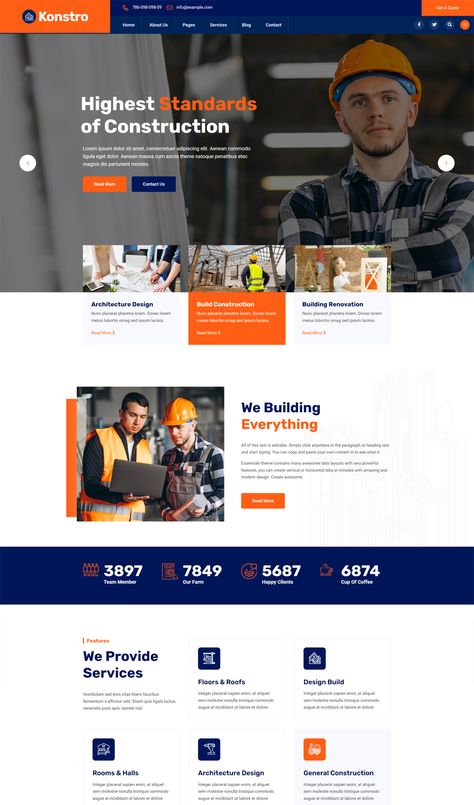 Construction HTML Website Template Combat Gloves, Website Sample, Graphic Designer Studio, Landing Ideas, Web Design Ux Ui, Web Design Websites, Learn Computer, Web Design Course, Computer Coding