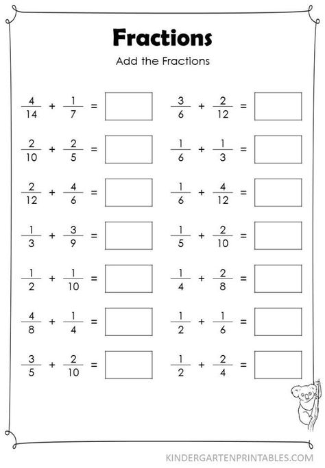 Adding Unlike Fractions, Mixed Fractions Worksheets, Unlike Fractions, Math Fractions Worksheets, Addition Of Fractions, Mixed Fractions, Adding Fractions, Adding And Subtracting Fractions, Mathematics Worksheets