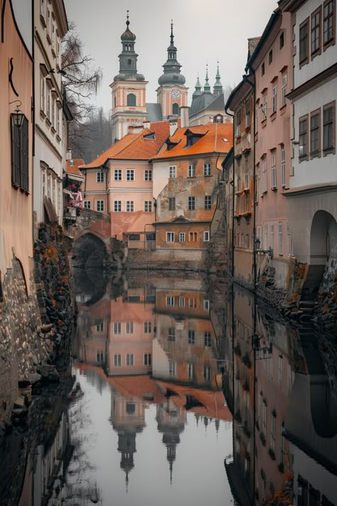 Picturesque charm of Český Krumlov. Czech Republic Countryside, Czech Architecture, Czech Republic Nature, Country Views, Czech Republic Castles, Prague Old Town Square, Medieval Architecture, Prague Travel, Cobblestone Streets