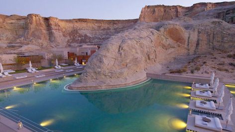 Amangiri - Lake Powell, Utah - Exclusive 5 Star Luxury Resort-slide-3 Lake Powell Utah, Amangiri Resort, Luxury Resort Hotels, Couples Resorts, Cool Swimming Pools, Honeymoon Spots, Lake Powell, Hotel Pool, Hot Shots