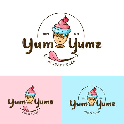 Ice Cream Logo by jayson.lino-362341 - Designhill Ice Cream Logo Design Creative, Ice Cream Logo Design, Ice Cream Logo, Cd Cover Design, Graphic Design Ideas, Facebook Cover Design, Logo Graphic Design, Header Design, Leaflet Design