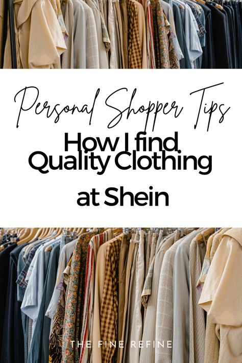 Shein is one of the most difficult retailers to shop at ! So I make it easy for you! Im sharing my tips, hacks and secrets to find quality clothing and expensive-looking clothes at Shein that will make you look like a million bucks without you having to spend a million bucks. #shoppingtips #shoppingguide #elegant #refined #lookforless Women’s Wardrobe Staples, Amazon Closet Staples, High Quality Basics, High Quality Clothing Brands, Best Basics For Women, Where To Buy Basics, Stores To Shop At For Clothes, Closet Staples For Women, Where To Shop For Clothes