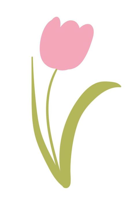 Vector tulip illustration. Pink tulip sketch. Spring holiday decor. Patchwork, Tulip Clip Art, Tulip Illustration Simple, One Tulip Flower, Tulip Cartoon, Embroidery Clipart, Tulip Sketch, Tulip Vector, Tulip Graphic