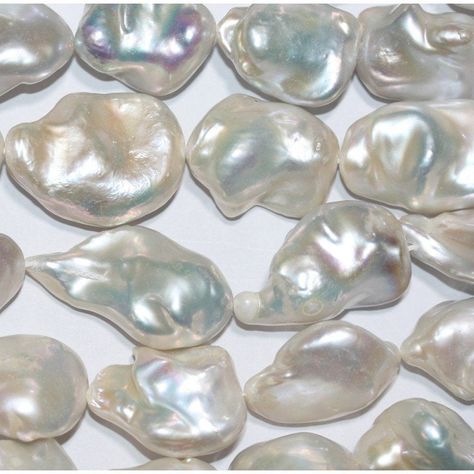 "15\" St Big Baroque Nugget Fresh Water Pearl 18-25mm.-Strand 40cm. Buyer will receive a beautiful strand Big baroque pearls!" Fresh Water Pearl, Mood Board Fashion, High Art, Textiles Fashion, Makeup Eyeliner, White Aesthetic, Baroque Pearls, Nail Manicure, Pearl Beads