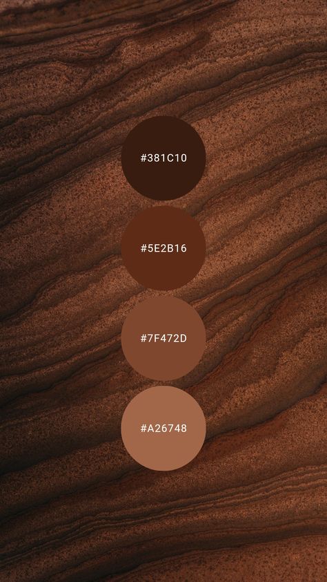 Chestnut Colour Palette, Earth Brown Color, Mood Board Brown Color Palettes, Cocoa Colour Palette, Chestnut Brown Color Palette, Copper Hex Code, Wood Brown Color Palette, Chocolate Brown Interior Design, Brown Palette Aesthetic