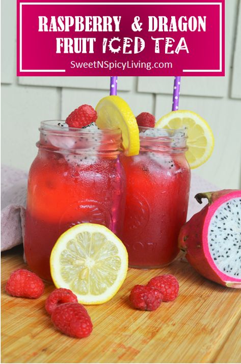 Friday Drink Day: Refreshing Orange & Cucumber Iced Tea Dragon Fruit Tea Recipe, Dragon Fruit Lemonade, Friday Drinks, Dragonfruit Recipes, Fruit Lemonade, Friday Drinking, Homemade Iced Tea, Iced Tea Drinks, Mix Drinks