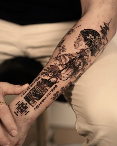 Inside arm for Paul, soon a reel to show the complete arm. really love each and every project this year. #tatt #tattoo #tattoos #tattooed… | Instagram Tattoos About Life, Dragon Tattoo Feminine, Font Tato, Inside Of Arm Tattoo, Micro Realism, Japanese Tattoos For Men, Tato Lengan, Full Arm Tattoos, Clever Tattoos