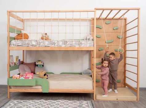 Canddidliike House Bed Bed For Twins, Loft Net, Bed Montessori, Ikea Kids Room, House Beds For Kids, Bunk Beds For Kids, Bed Bunk, Kids Rooms Inspo, String Lights In The Bedroom