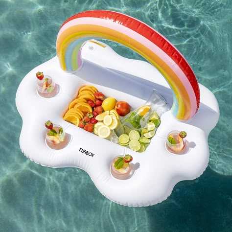 Cute Pool Floats, Inflatable Cooler, Floats Drinks, Cool Pool Floats, Floating Drink Holder, Pool Floaties, Giant Inflatable, Summer Fun List, Pool Floats