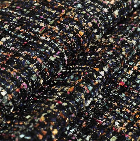 This tweed boucle fabric has a lovely stripe design. Turn this his French tweed boucle into a fancy jacket or dress in a unique style. Width:  59 inches Compositon: 100% Polyester * The listing is for selling per yard, for more quantity, we will send you an uncut piece. Such as, quantity 2= 1 piece of 2 yards, quantity 5 = 1 piece of 5 yards. etc. How does it feel - soft to the touch, with a pebbly texture, opaque and warm. If purchase more, please feel free to contact us for a wholesale price❤ Chanel Tweed Fabric, Shade Plants Container, Tweed Texture, Future Clothes, Textured Yarn, Chanel Inspired, Black Tweed, Boucle Fabric, Tweed Fabric