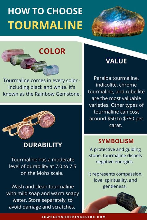 Natural Tourmaline Gemstones As Gifts, Rainbow Tourmaline Meaning, Tourmaline Properties, Tourmaline Meaning, Crystal Knowledge, Color Value, Brown Tourmaline, Luxury Natural Tourmaline Gemstones, Red Tourmaline