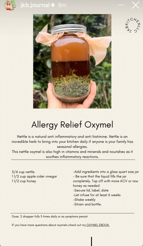 Allergy Tincture Recipe, Herbs For Allergy Relief, Allergy Tincture, Diy Allergy Relief, Herbal Apothecary Recipes, Homestead Apothecary, Herbal Tinctures Recipes, Herbalist Recipes, Tincture Recipes