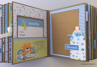 Scrapbook For Baby Boy, Scrapbook Ideas Baby First Year, Baby First Year Scrapbook, Diy Baby Album Ideas, Diy Baby Scrapbook, Baby Boy Scrapbook Page Ideas, Baby Scrapbook Ideas, Baby Book Ideas, Scrapbook Baby Book Ideas