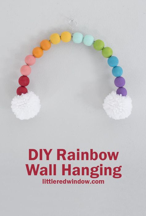 Diy Rainbow Wall, Diy Gifts Sewing, Rainbow Knitting, Crafts Cardboard, Shamrock Craft, Rainbow Hanging, Crafts For Beginners, How To Make Scrunchies, Gifts Sewing