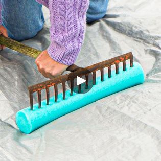 Pool Noodle Hacks, Noodle Crafts, Noodle Hacks, Pool Noodle Crafts, Foam Noodles, Easy Diy Hacks, Pool Liner, Summer Front Porches, Pool Noodle