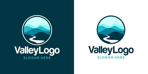 Valley Logo Design Vector Template Valley Logo Design, Valley Logo, Vector Template, Design Vector, Logo Inspiration, The Valley, Vector Art, Pie Chart, Vector Free