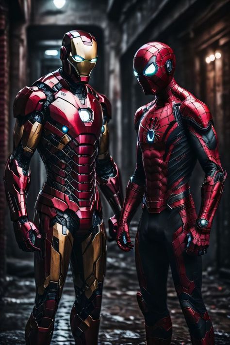 Spiderman And Iron Man, Iron Man And Spiderman, Spiderman Villains, Iron Spiderman, Iron Man Pictures, Iron Man Photos, All Spiderman, Iron Man Spiderman, Man Suits