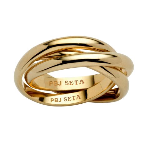 PRICES MAY VARY. 14k Gold-Plated Measures: 23 mm wide x 4 mm long x 1.5 mm high; Shank Width: 3.0 mm wide Includes gift box and drawstring pouch This tri-band crossover ring captures the artistry of a designer's classic inspiration. Three gleaming bands roll around each other in a unique design you'll want to wear forever. Gold-plated or sterling silver. - 101797 Affordable Gold Rings, Minimalist Ring Stack, Gold Ring Inspiration, Chunky Gold Wedding Band Women, Rings Set, 14k Gold Stackable Rings With Thick Band, Yellow Gold Wide Band Stackable Rings For Gift, Index Finger Ring, Stackable Wide Band 14k Gold Ring Gift