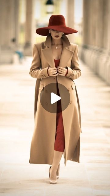 Uliana Usenko 🇺🇦 on Instagram: "The lady in the hat❤️ • Hat from @juste_un_chapeau • Coat from @karen_millen • Jewellery from @nicecreamlondon • Video by @leonbirgers #classystyle #elegant #ladystyle" Cream Coat, November 8, The Lady, Karen Millen, Fashion Classy, Party Dress, Wardrobe, Hats, Dresses