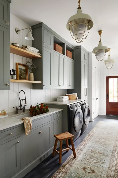 33 Mudroom Ideas Interior Designers Stand By | Architectural Digest Laundry Room Addition, Inset Cabinetry, Laundry Room/mud Room, Gimme Shelter, Mudroom Laundry Room, Laundry Room Renovation, Mudroom Design, Laundry Room Cabinets, Laundry Room Remodel