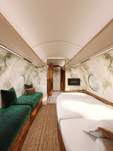 Why Bespoke Private Jet Interiors Are the Ultimate Status Symbols for the A-List | AD Middle East Luxury Jet Interiors, Big Private Jet, Aircraft Interior Design, Private Jet Aesthetic, Funny Dreams, Private Plane Interior, Airplane Hotel, Airplane House, Plane Interior