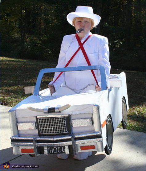 Boss Hogg - Homemade costumes for boys Hollywood Halloween Costumes, Clever Halloween, Dukes Of Hazzard, Kid Friendly Halloween, The Dukes Of Hazzard, Clever Halloween Costumes, Costume Works, Homemade Halloween Costumes, Homemade Costumes