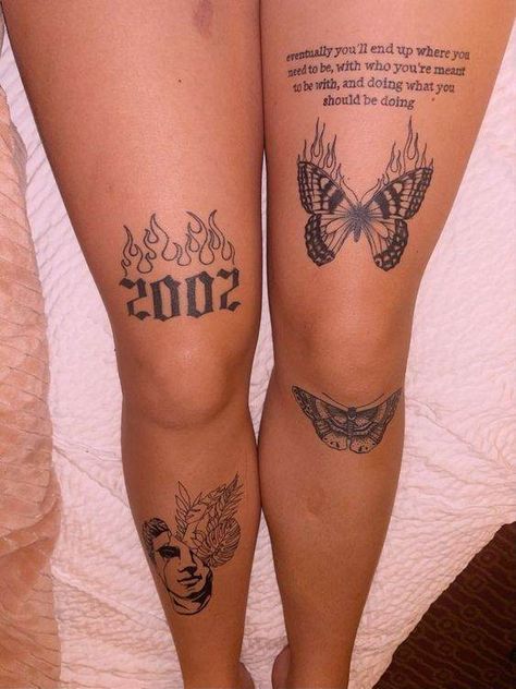 Thick Thigh Tattoo Women, Thigh Tattoo Placement Ideas, Badass Thigh Tattoos For Women, Thigh Leg Tattoo Women, Leg Tattoos Women Patchwork, Medium Thigh Tattoo, Woman Thigh Tattoos Unique, Outer Thigh Tattoos Women, Quad Tattoos Women