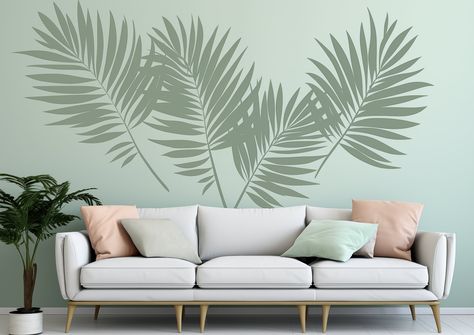 Vinyl Wall Decor, Tree Decals, Outdoors Inside, Oracal Vinyl, Large Tree, Wall Vinyl Decor, Tropical Leaf, Bc Canada, Nature Wall Art