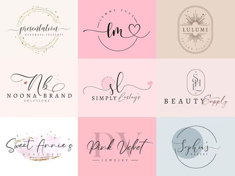 Beauty Products Logo Branding Design, Small Business Logos Ideas, Etsy Logo Ideas, Business Logo Ideas Unique, Cute Logos For Small Business, Craft Business Logo Ideas, Business Shirts Logo Ideas, Beauty Business Logo Ideas, Small Business Logo Ideas