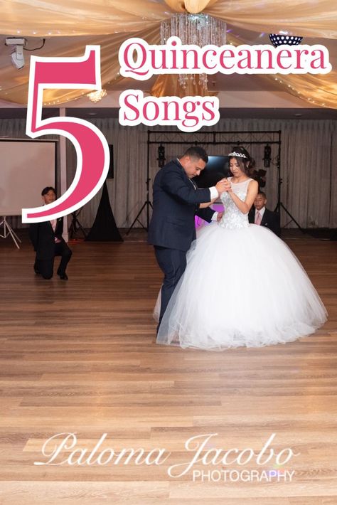 Quinceanera dancing Quinceanera Songs Spanish List, Quince Introduction Songs, Quinceanera Songs Spanish, Quinceanera Timeline Day Of, Quinceanera Speech Ideas In Spanish, Quince Entrance Songs, Quinceanera Traditions List, Quinceañera Themes Ideas, Small Quinceanera Party Ideas