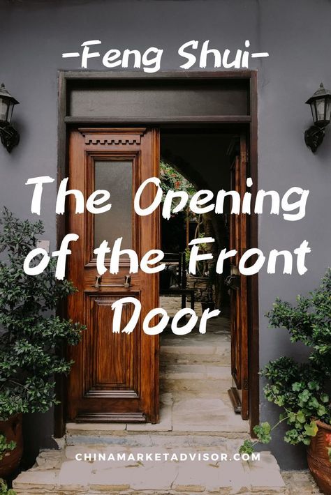 Feng Shui - The Opening of the Front Door Front Entrance Ideas Exterior, Front Entryway Ideas Interior, Feng Shui Front Door Colors, Front Door Decor Ideas Entrance, Feng Shui Entrance, Feng Shui Entryway, Exterior Entryway Ideas, Feng Shui Interior Design, Feng Shui Front Door