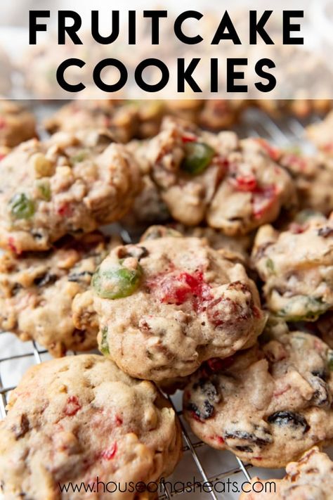 No Egg Peanut Butter Cookies, Peanut Butter Cookies No Egg, Peanut Butter Cookies Chocolate, Fruit Cake Cookies Recipe, Fruitcake Cookies, Cookies 2023, Cookies Peanut Butter, Pineapple Dessert, Fruit Cake Cookies