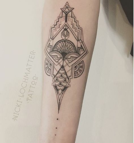 Deco Tattoo, Tattoo Abstract, Arm Tattoos Drawing, Art Deco Tattoo, Tattoos Pinterest, Art Nouveau Tattoo, Simple Arm Tattoos, Back Of Arm Tattoo, Nouveau Tattoo