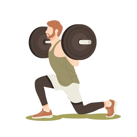 Vector young man workout with barbell is... | Premium Vector #Freepik #vector #weight-lifting #weightlifting #muscular #gym-workout Workout With Barbell, Man Workout, Iconic Photos, Gym Workout, Weight Lifting, Mens Fitness, Crossfit, Premium Vector, Graphic Resources