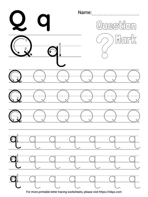 Q Words Preschool, Letter Q Preschool, Handwriting Paper Kindergarten, Letter Q Worksheets, Kindergarten Writing Paper, Word Cloud Generator, Line Tracing Worksheets, Smart Goals Template, Name Tracing Worksheets