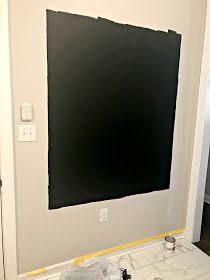 Chalkboard paint on wall Board On Wall, Chalkboard Wall Kitchen, Paint On Wall, Chalkboard Wall Bedroom, Blackboard Paint, Thrifty Diy, Thrifty Decor Chick, Thrifty Decor, Black Board