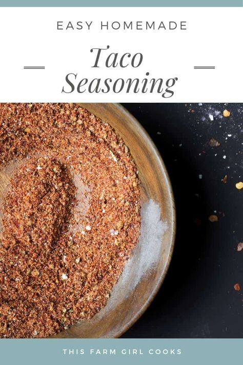 It's easy to make homemade taco seasoning. In fact, you may have most of the spices in your kitchen already! Make a batch of this instead of a taco seasoning packet for easy taco meat every time. #tacos #diyseasoning Healthy Taco Seasoning, Easy Taco Meat, Low Carb Taco Seasoning, Keto Taco Seasoning, Thanksgiving Board, Make Taco Seasoning, Doctor Party, Tuesday Recipes, Healthy Taco