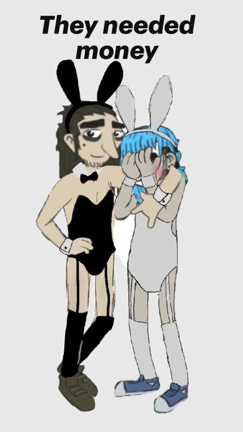 Sal Fisher and Larry Johnson in a bunny suit Sal Fisher And Larry, Sal Fisher And Larry Johnson, Sally Face Sal Fisher, Sal And Larry, Sally Face Sal, Sally Man, Sal Fisher, Sally Face Game, Face C