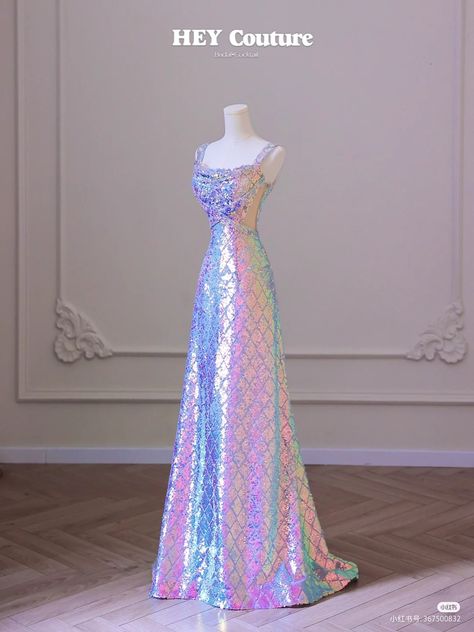 Unicorn Prom Dress, Holographic Ball Gown, Holographic Prom Dress, Holographic Gown, Pearlescent Dress, Iridescent Wedding Dress, Reflective Dress, Iridescent Prom Dress, Hologram Dress