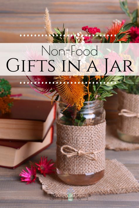 Looking for some different ways to use mason jars? Here are some different ideas on how to use those jars you have laying around to create some fun gifts in a jar that aren't food items. #masonjars #giftsinjars #simpleChristmas #frugalChristmas #giftideas #masonjargifts Gifts In Jars, Mason Jar Gifts Recipes, Mason Jar Gift Ideas, Jar Gift Ideas, Diy Gifts In A Jar, Gifts In A Jar, Mason Jar Gift, Mason Jar Christmas Gifts, Frugal Christmas