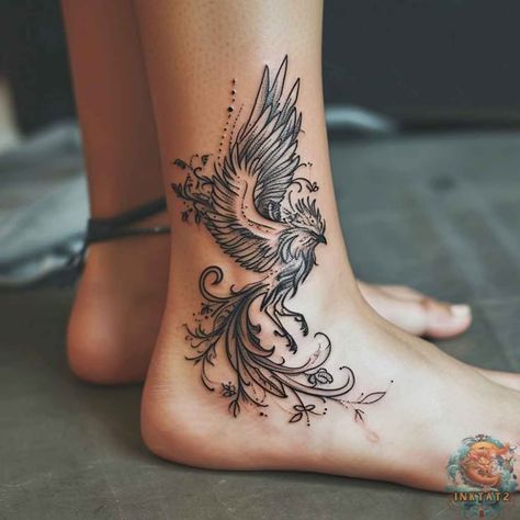 Phoenix Bird Tattoo, The Phoenix Bird, Infinity Sign Tattoo, Phoenix Tattoo Feminine, Phoenix Bird Tattoos, Patriotic Tattoos, Saved Tattoo, Phoenix Tattoo Design, Bird Tattoos