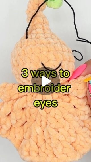 Amigurumi Embroidered Eyes, How To Add Eyes To Crochet, Crochet Faces Amigurumi, Embroidering Eyes On Amigurumi, Embroidered Eyes On Crochet, How To Embroider Eyes On Crochet, Crochet Sleepy Eyes, How To Crochet Eyes Amigurumi, Crochet Eyes Free Pattern Amigurumi