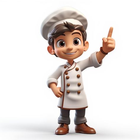 Photo animated illustration of 3d chef c... | Premium Photo #Freepik #photo Chef Animation, Chef Wallpaper, Chef Photo, Chef Illustration, Chef Character, Chef Cartoon, Happy Chef, Animated Illustration, Cartoon Chef