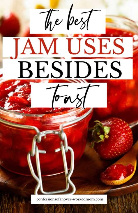 Jam is a delicious, versatile ingredient that can be used in many different ways. Check out these jam uses besides toast for a few ideas. Ways To Use Jam, Recipe Using Jam, Jam Uses, Baked Chicken Pieces, Peach Jalapeno Jam, Waffle Cone Recipe, Savory Jam, Jam Toast, Blueberry Topping