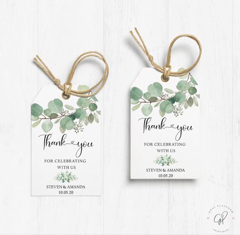 Chanel Bridal, Souvenir Tags, Thank You Tag Printable, Editable Gift Tags, Printable Gift Tags, Favour Tags Template, Wedding Gift Tags, Etsy Wedding Favors, Custom Wedding Favours