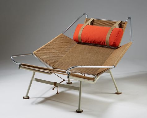 “The Flag Halyard Chair" designed by Hans Wegner for Getama, — Modernity Halyard Chair, Wegner Chair, Danish Chair, Hans J Wegner, Hans Wegner, Chair Types, Take A Seat, Cool Chairs, The Flag